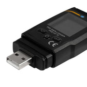PCE Instruments PCE-HT 72 USB datalogger υγρασίας-θερμοκρασίας, μαύρο με οθόνη και πλήκτρα ελέγχου