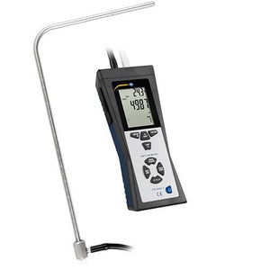 Anemometer - Manometer - Thermometer with Pitot Tube for HVAC