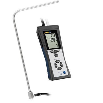 Ανεμόμετρο-μανόμετρο-θερμόμετρο PCE Instruments PCE-HVAC 2 με σωλήνα Pitot και ψηφιακή οθόνη