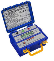 Μεγγόμετρο PCE Instruments PCE-IT414 10kV σε μπλε βαλίτσα με LCD οθόνη και πλήκτρα ελέγχου