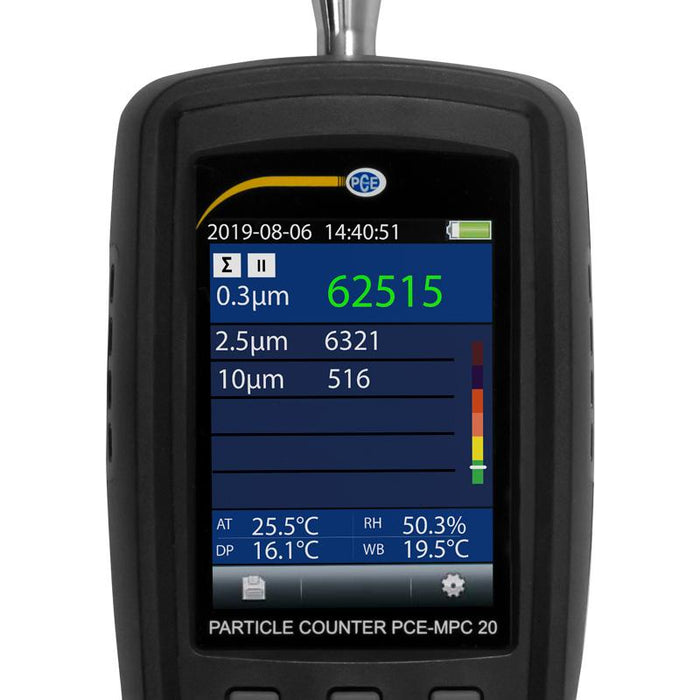 PCE-MPC 20 - Μετρητής Σκόνης - Ποιότητας Αέρα - PM2.5 / PM10 - Datalogger - SD Card