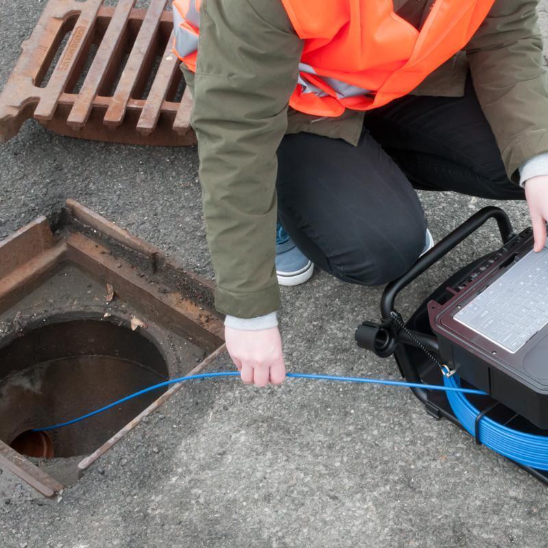Βιομηχανικό Ενδοσκόπιο για έλεγχο σωληνώσεων και αγωγών μήκους 20-40m, διάμετρος Ø23mm Pce
