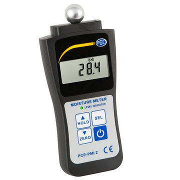 Υγρασιόμετρο δομικών υλικών PCE Instruments PCE-PMI 2 με LCD οθόνη, σφαιρικό αισθητήρα και πλήκτρα HOLD/SEL/ZERO