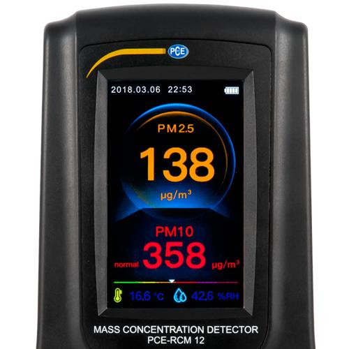 PCE-RCM 12 - Μετρητής Σκόνης - Ποιότητας Αέρα - PM2.5 / PM10  φορμαλδεΰδης CO2 - Datalogger