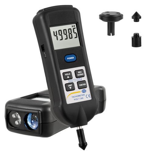Ψηφιακό Στροφόμετρο - Στροβοσκόπιο - Laser και Eπαφής - Δυνατότητα μέτρησης θερμοκρασίας Pce