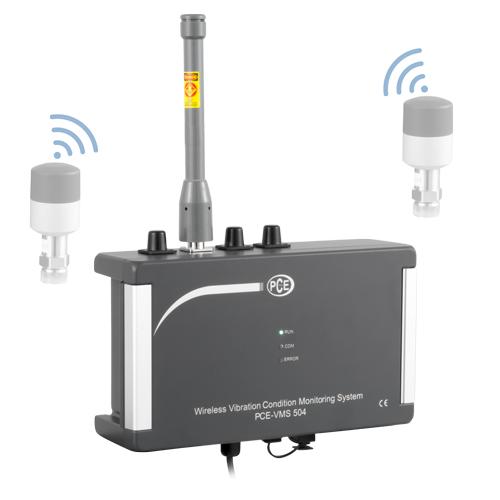 PCE-VMS 504 - Σταθμος για μετρητές δονήσεων wireless - Μέτρηση Θερμοκρασίας