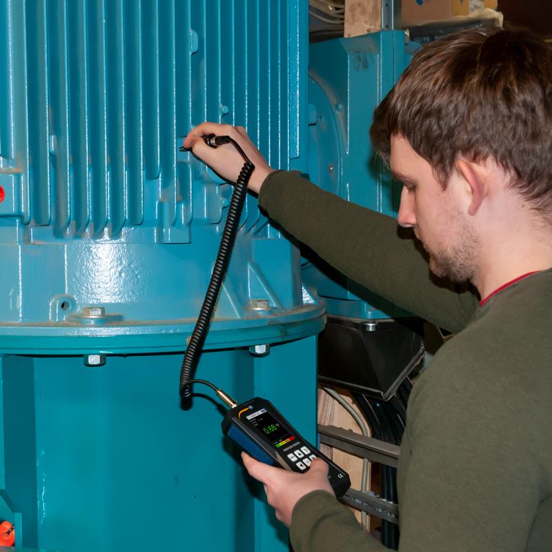 Μετρητής Δονήσεων με Αισθητήρα Βελόνας με ενωματωμένη μπαταρία Pce