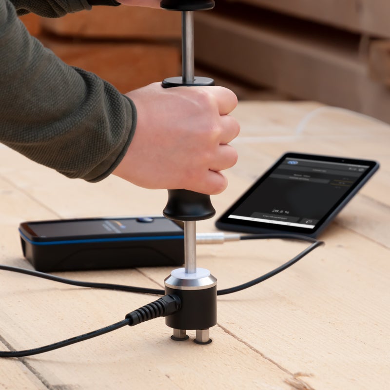 Υγρασιόμετρο Ξύλου με κρουστικό έμβολο με ακίδες Pce