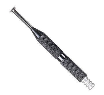 Απογρεζωτής mini reversible Grattec 565190 3–5,5 mm, μεταλλική λαβή με ραβδώσεις και μικρή λεπίδα στην άκρη