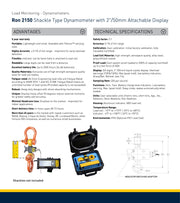 Δυναμόμετρο εώς 300 τόνους με μεγάλη αποσπώμενη οθόνη (Display) Eilon