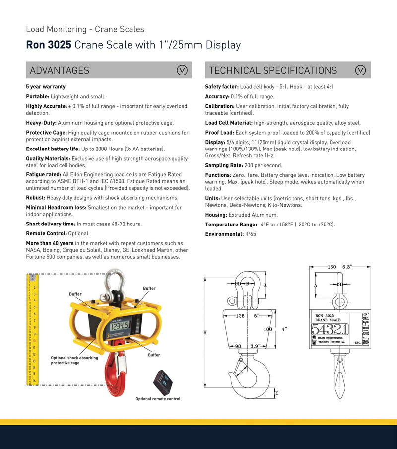 Γερανοζυγός εώς 12,5 τόνους Eilon