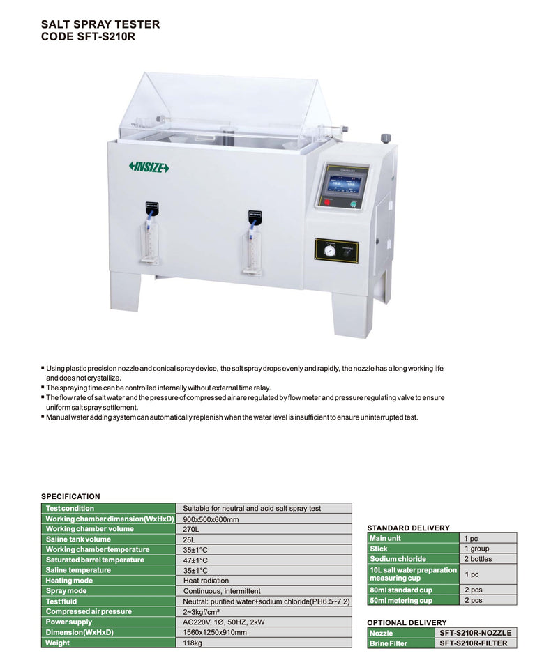 Μετρητής Διάβρωσης - Salt Spray Tester Insize