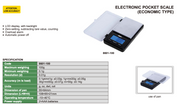 Ζυγός Τσέπης εώς 100 gr με ανάγνωση 0.1 gr Insize
