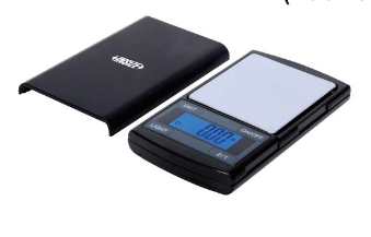Ζυγός τσέπης Insize 8602-200 200g/0,02g με μπλε οθόνη LCD, ανοξείδωτη πλατφόρμα και καπάκι προστασίας