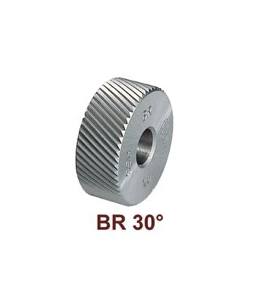 Ροζέτα/ροδάκι δεξιά Zeus BR30 20x8x6 mm, μεταλλικό με ραβδώσεις και κεντρική οπή (ZBR30)