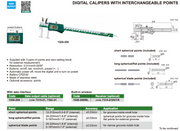 Παχύμετρο  με Εναλλασόμενες Ακίδες Insize