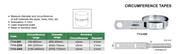 Ταινία περιφέρειας τσερκομετρο - διαμέτρου Insize