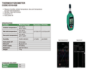Υγρασιόμετρο και Θερμόμετρο Χώρου - Σημείο Δρόσου - Θερμ. Υγρού Βολβού -  Bluetooth Android IOS Insize