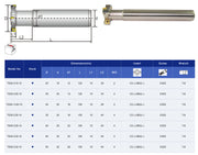 Κονδύλι Τ-Slot με εναλλασσόμενα πλακίδια CCMT Echain