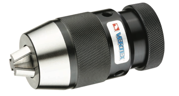 Αυτόματο τσοκ τρυπανιού heavy duty Vertex D-11027, μαύρο με ραβδωτή λαβή και μεταλλική μύτη υψηλής ακρίβειας