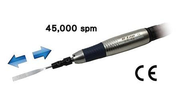 Αεροεργαλείο lapping παλινδρομικό Besdia UR-50 Ultra 45.000 SPM, ασημί σώμα με μπλε λαβή και λίμα μπροστά