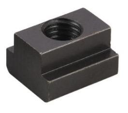 T-slot παξιμάδι για δέστρες Vertex V-3412M, μαύρο μεταλλικό με εσωτερικό σπείρωμα και βάση Τ-slot