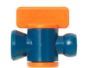 Διακόπτης Jeton V-82722 για σύστημα σαπουνελαίου 1/4", μπλε σώμα με πορτοκαλί μοχλό LOC-LINE