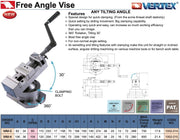 Μέγγενη Φρέζας Ελεύθερης Γωνίας Vertex