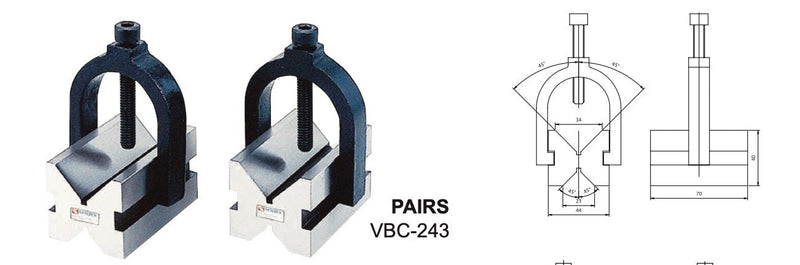VBlock Ζεύγος - Συγκράτησης με Φουρκέτα Ø47 mm Vertex