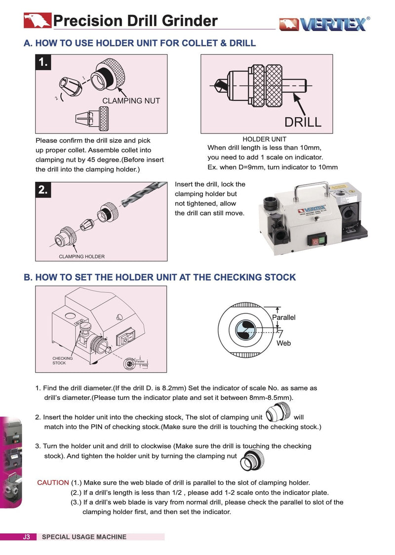 Τροχιστικο Τρυπανιων 90°-140° Μοιρών Vertex