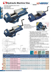 Μέγγενη Φρέζας Υδραυλική Vertex
