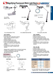 Μεγεθυντικός Φακός Φωτιστικό Αλογόνου 5x Μικρό Vertex