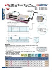 Υδραυλικη Μέγγενη Εργαλειομηχανης Super Open Vertex