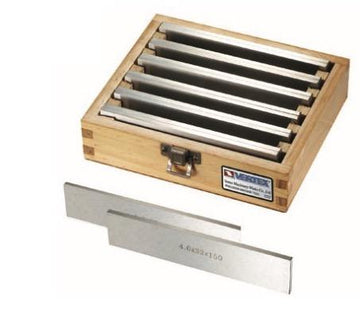 Σετ παράλληλα πλακίδια Vertex VP-146 6 ζευγάρια 150x4,6mm σε ξύλινη κασετίνα, με ένα πλακίδιο μπροστά