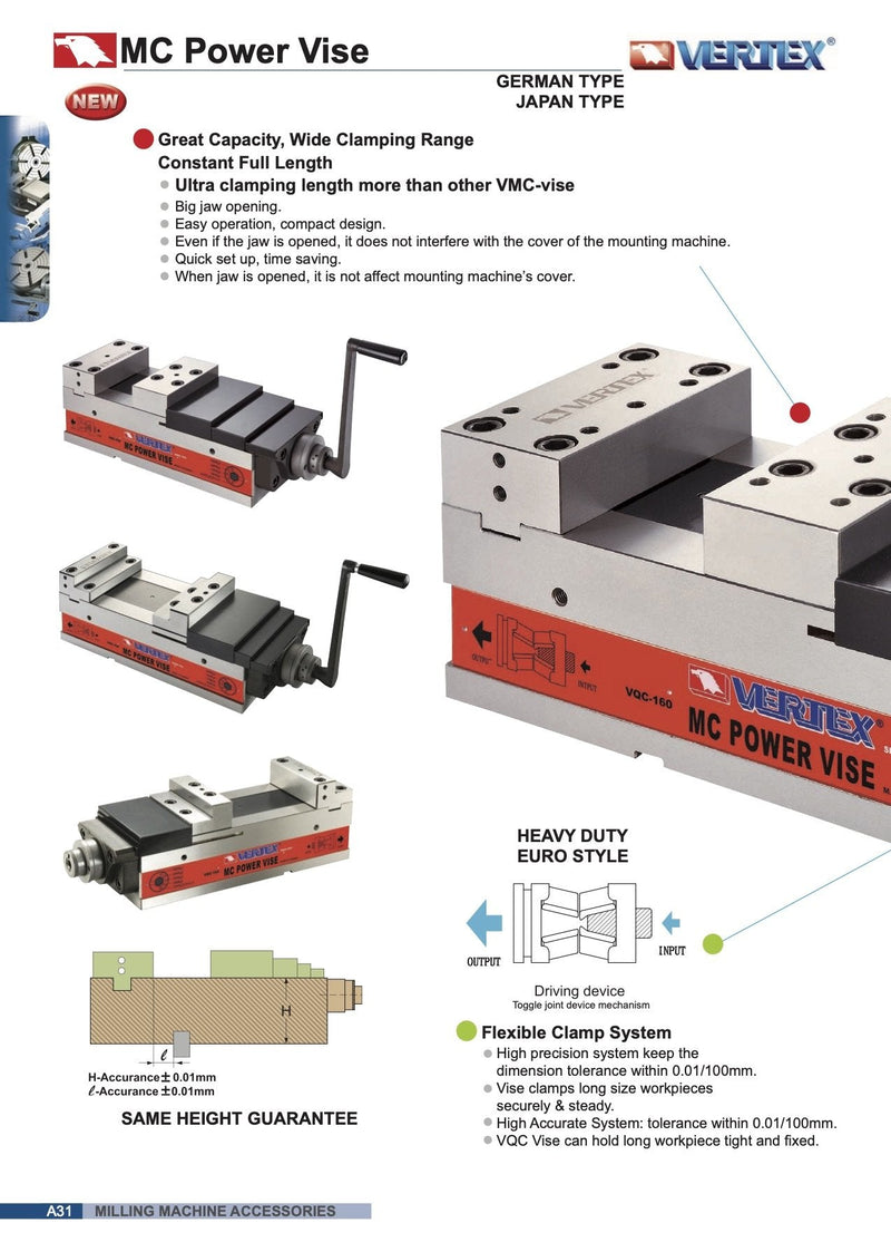 Μέγγενη CNC MC Power Vertex