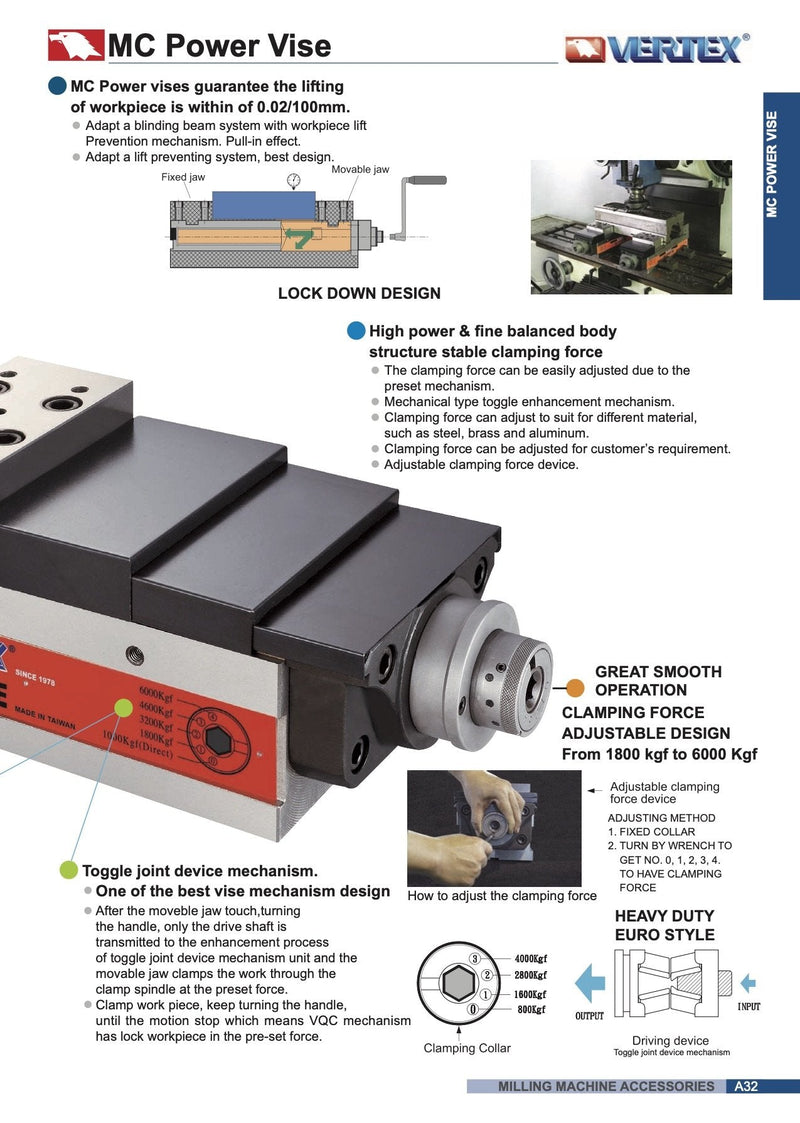 Μέγγενη CNC MC Power Vertex