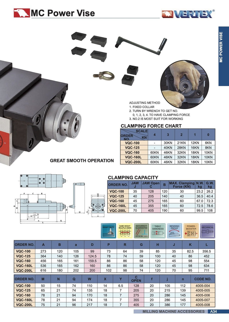Μέγγενη CNC MC Power Vertex