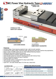 Μέγγενη CNC MC Power Υδραυλική Vertex
