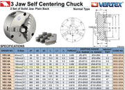 Τσόκ Τόρνου με 3 Σφιγκτήρες (Πατούρα) Vertex
