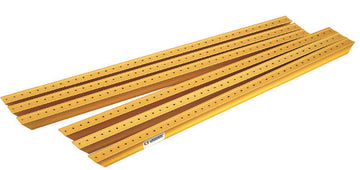 Καπάκια για λούκια φρέζας T-slot Vertex VST-10, σετ 4 κίτρινων λωρίδων με διάτρητες οπές και αυλάκια