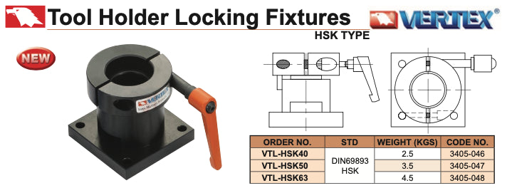 VTL-HSK40 - Βάση Δεσίματος Κώνου - HSK DIN69893