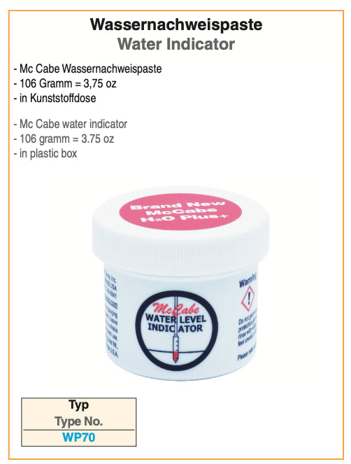 Αλοιφή για την στάθμη νερού μέσα σε πετρέλαιο / λάδι Richter