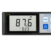 Μετρητής λευκότητας PCE Instruments PCE-WNM 100 με μεγάλη οθόνη LCD και μπλε πλήκτρα SAVE/ON-OFF