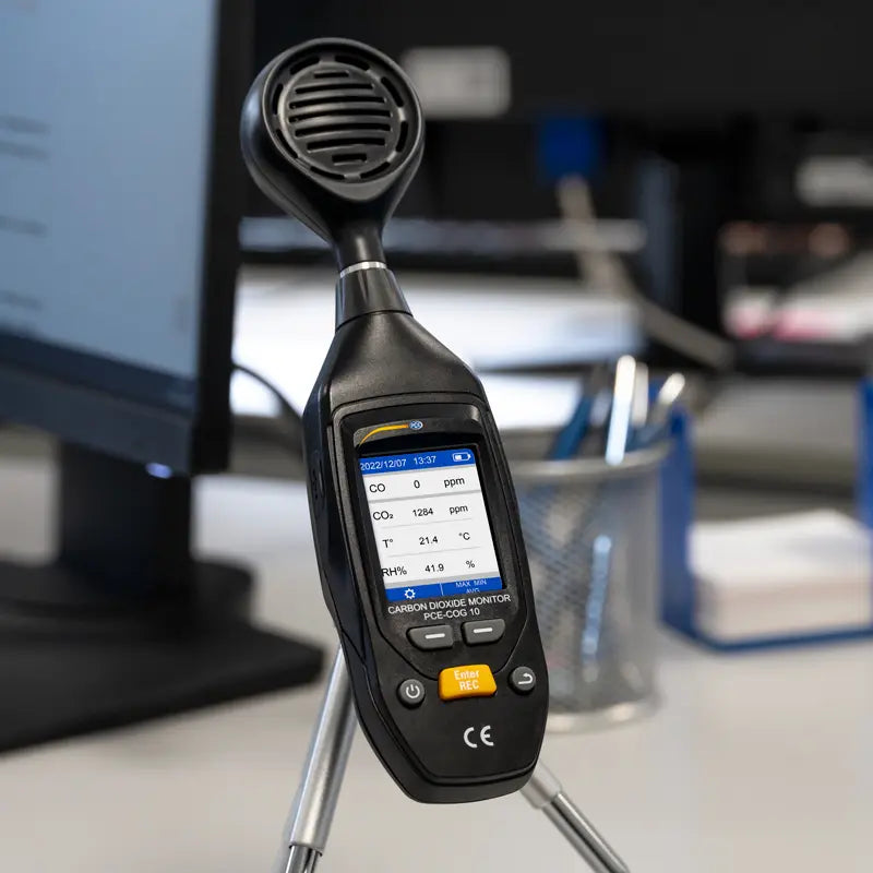 Ανιχνευτής Διοξειδίου και Μονοξειδίου του Άνθρακα (CO²) (CO) - Θερμόμετρο - Υγρασιόμετρο Pce